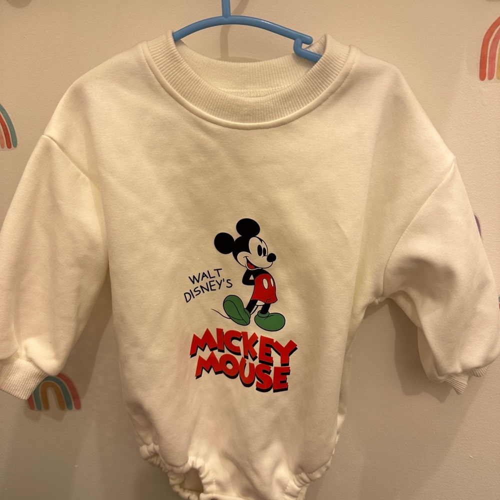 Mickey sweater onesie